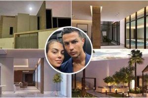 همسر رونالدو با پوشش عربی در هتل محل اقامت در ریاض
