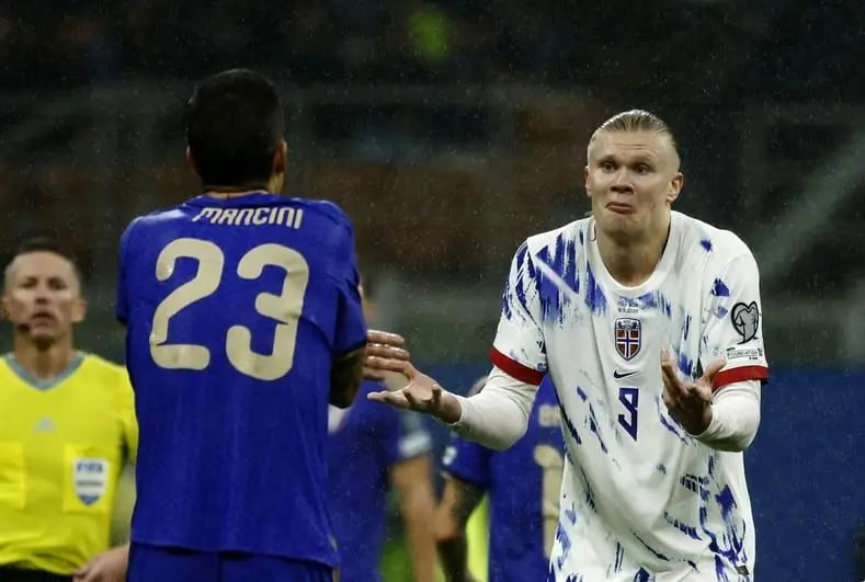 «درگیری داغ هالند با مانچینی؛ انفجار ستاره نروژ در سن‌سیرو»1